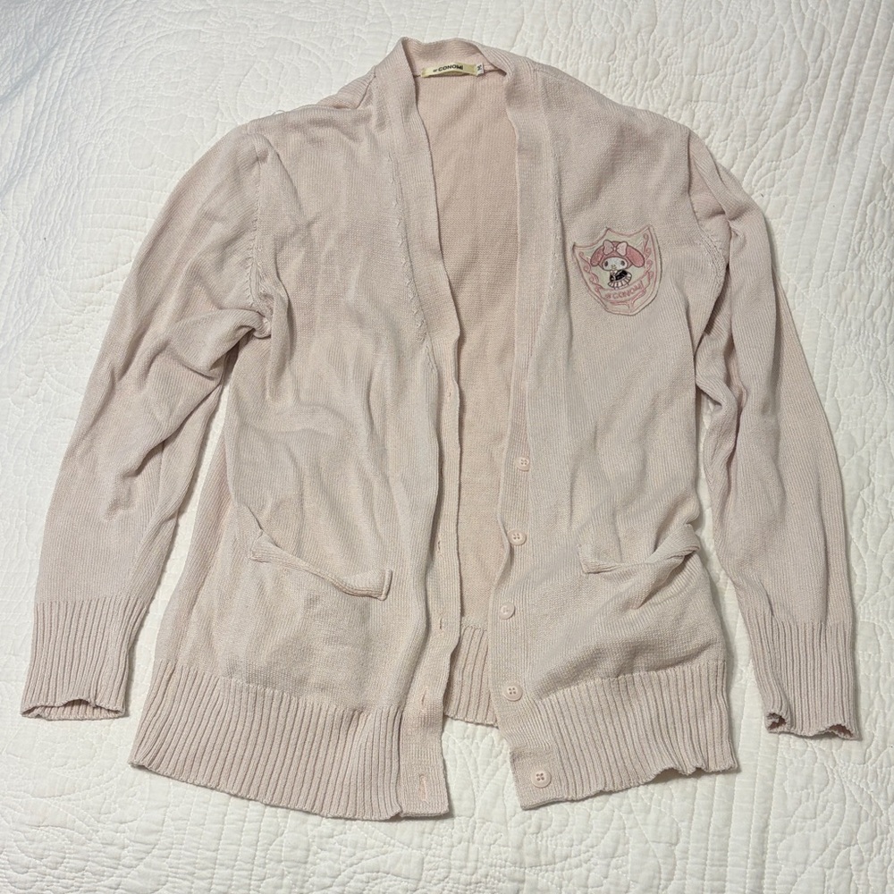 Chic Pink Cardigan Sweater